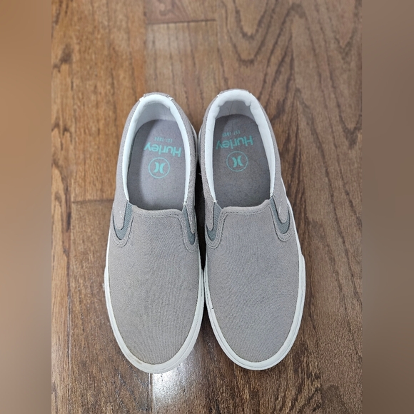 Hurley Other - Hurley Gray Slip-On Sneakers with Elastic Panels NEW